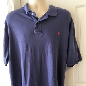 Polo Ralph Lauren Blue Cotton Polo Shirt XXL 2XL